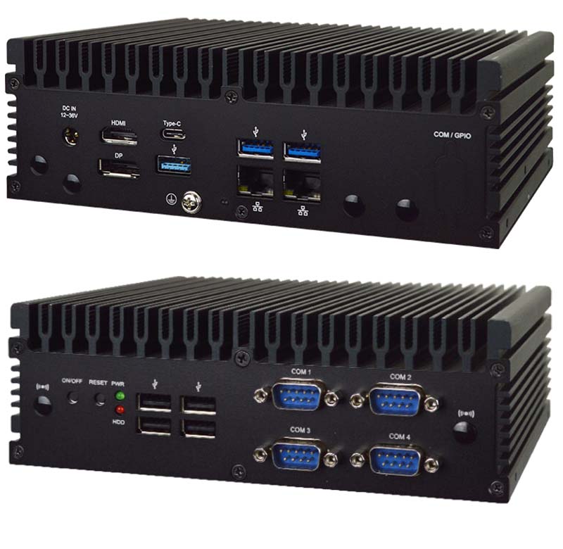Jetway B382FMTU1-A311 (Embedded Box PC, Intel  <b>Ultra 7 155U</b> Prozessor, 12-36V Input) <b>[FANLESS]</b>
